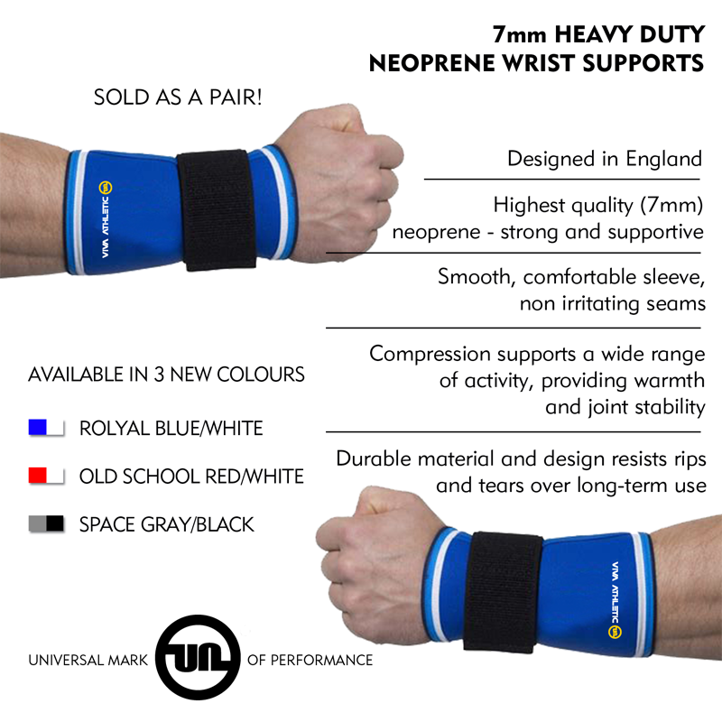 Elbow Support Pair 7mm Sleeves Arm Injury Gym Sports Weight lifting XS/S/M/L/XL.